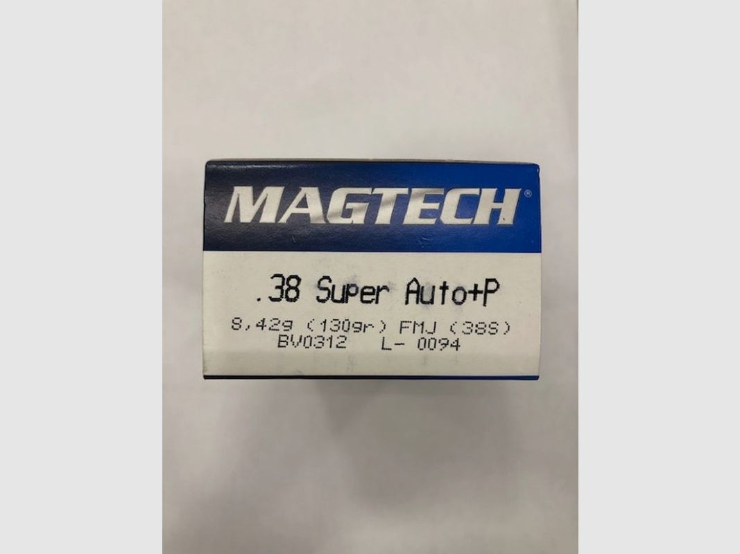 MAGTECH CARTOUCHES 38 SUPER AUTO, image 1 sur 2
