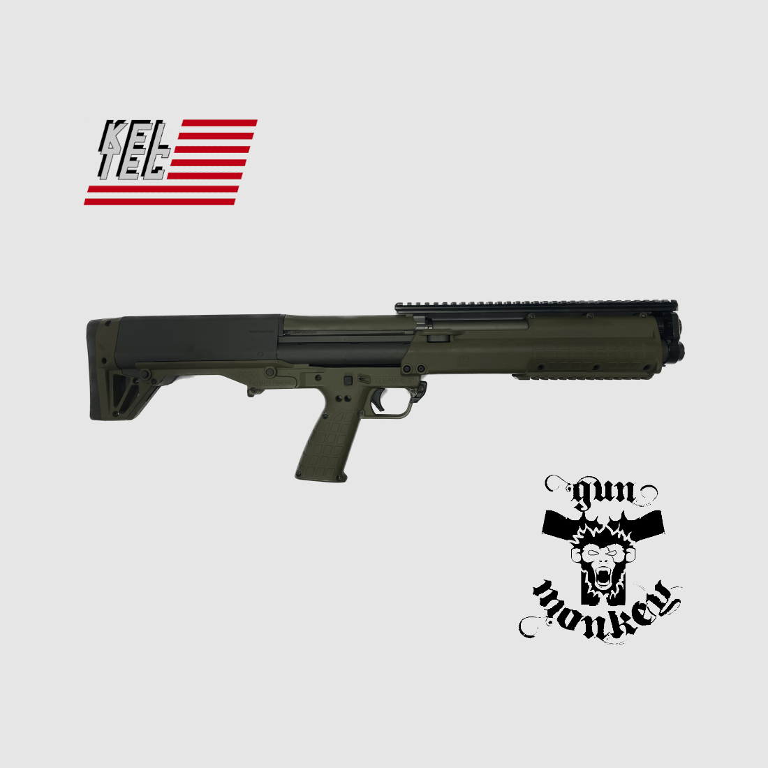 Fusil à pompe Kel-Tec KSG, couleur verte, cal. 12/76, image 1 sur 3