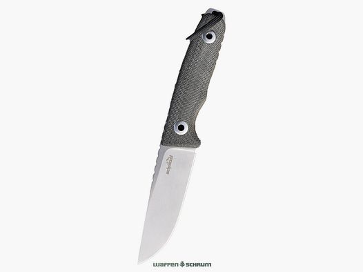 Schnitzel Outdoormesser TRI rostfreier 14C28N-Stahl mit Black Stonewash-Finish grün