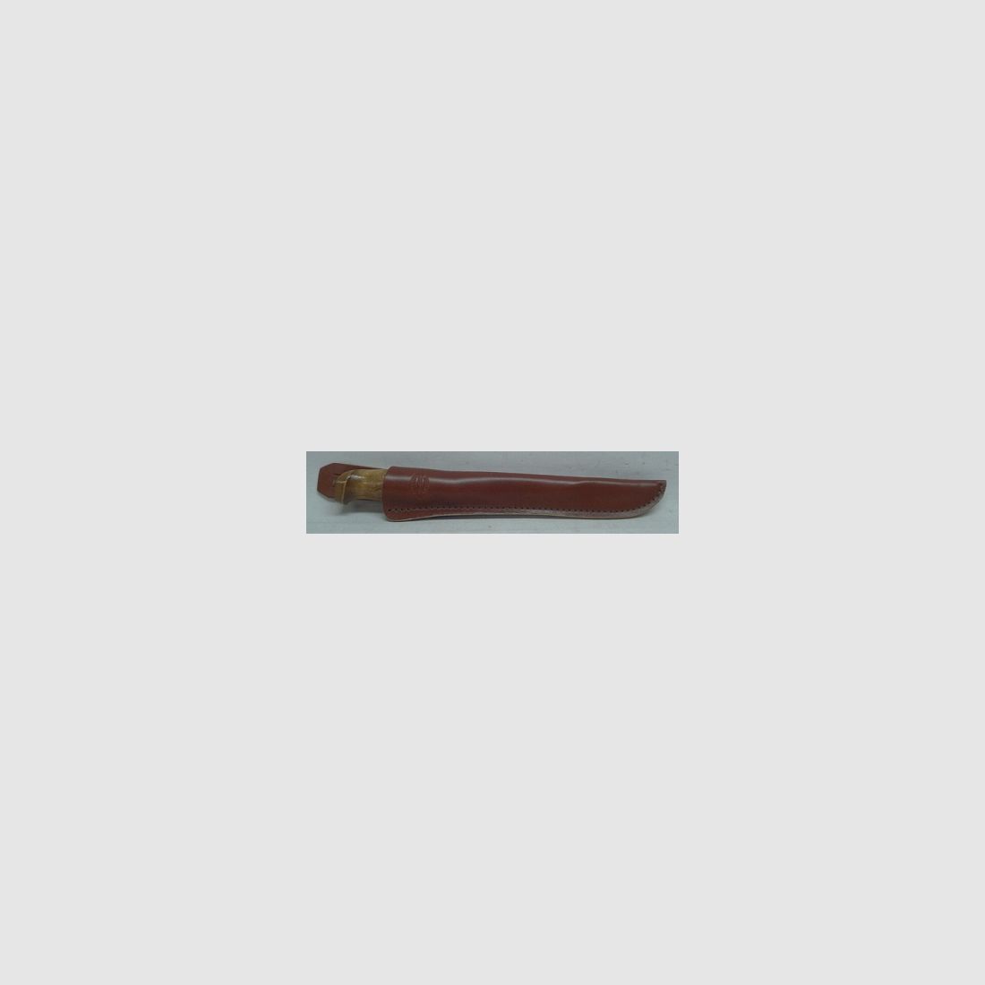 Cuchillo de filetear con mango de madera de abedul - Hoja: 15,5 cm, funda de cuero