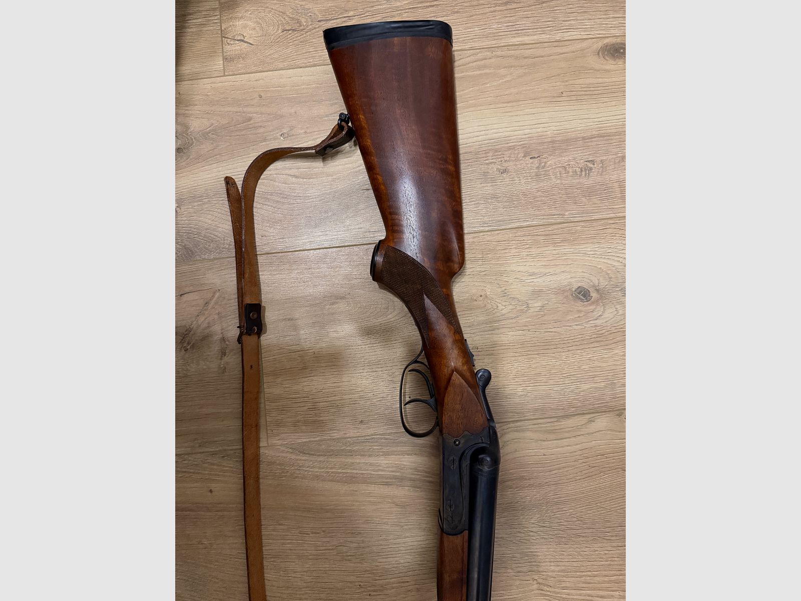 Simson Suhl double-barrel shotgun cross shotgun 12/70 shotgun color hardening