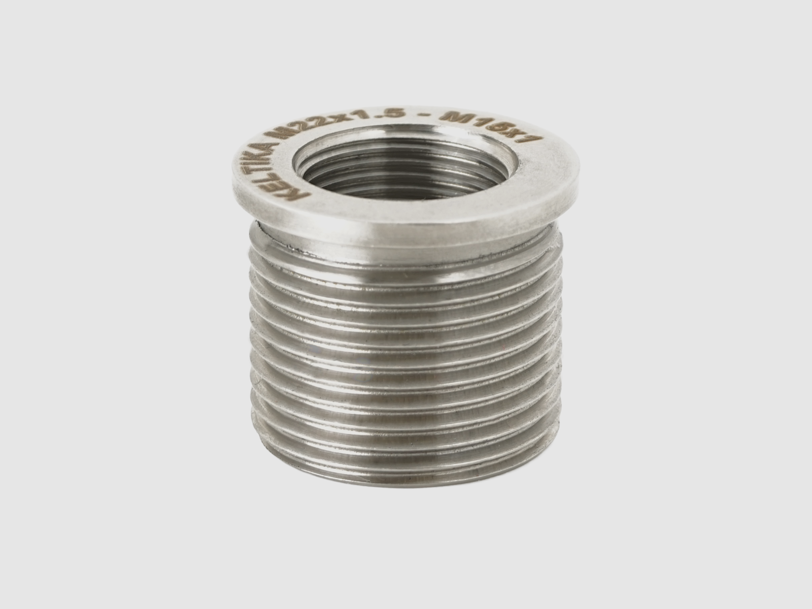 Adaptateur fileté Keltika pour silencieux avec filetage externe M22x1, image 2 sur 3