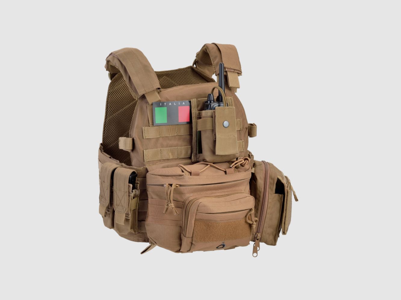 BANANE OUTAC TACTICAL GÜRTELTASCHE SCHWARZ MIT INTERNEM PISTOLENHALTER – MOLLE-KOMPATIBEL, Bild 5 von 5