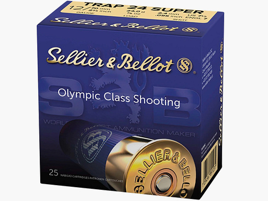 Sellier & Bellot 107475 12/70 Super Trap 2,4mm 24g Trapmunition