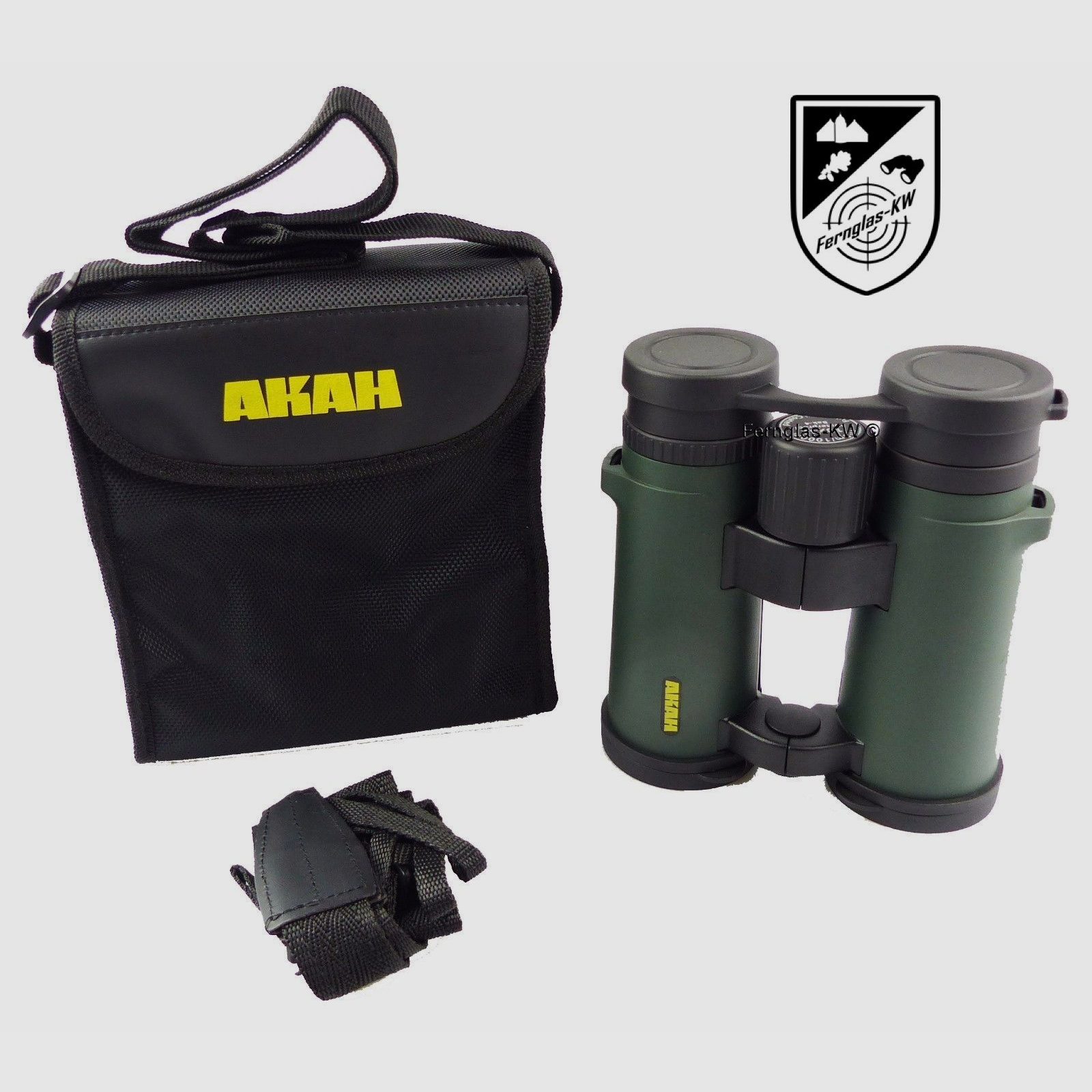 AKAH binoculars 10x42 with carrying case and shoulder strap outdoor and travel binoculars 50078000