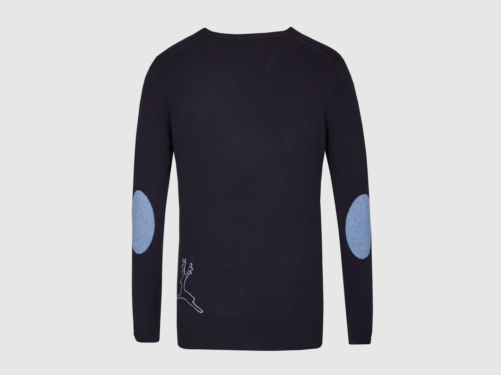 Habsburg Maglione in Cashmere Blu Scuro, immagine 2 di 3