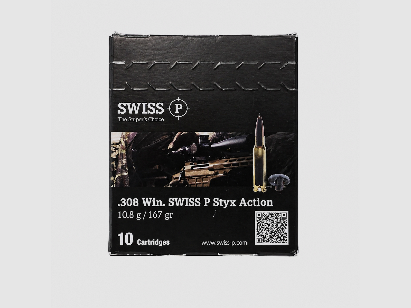Swiss P – .308 Win STYX Action JHP / 10.8g / 167gr / 10pcs.
