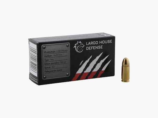 Amunicja LHD kal. 9x19 FMJ 8 g / 124 gr