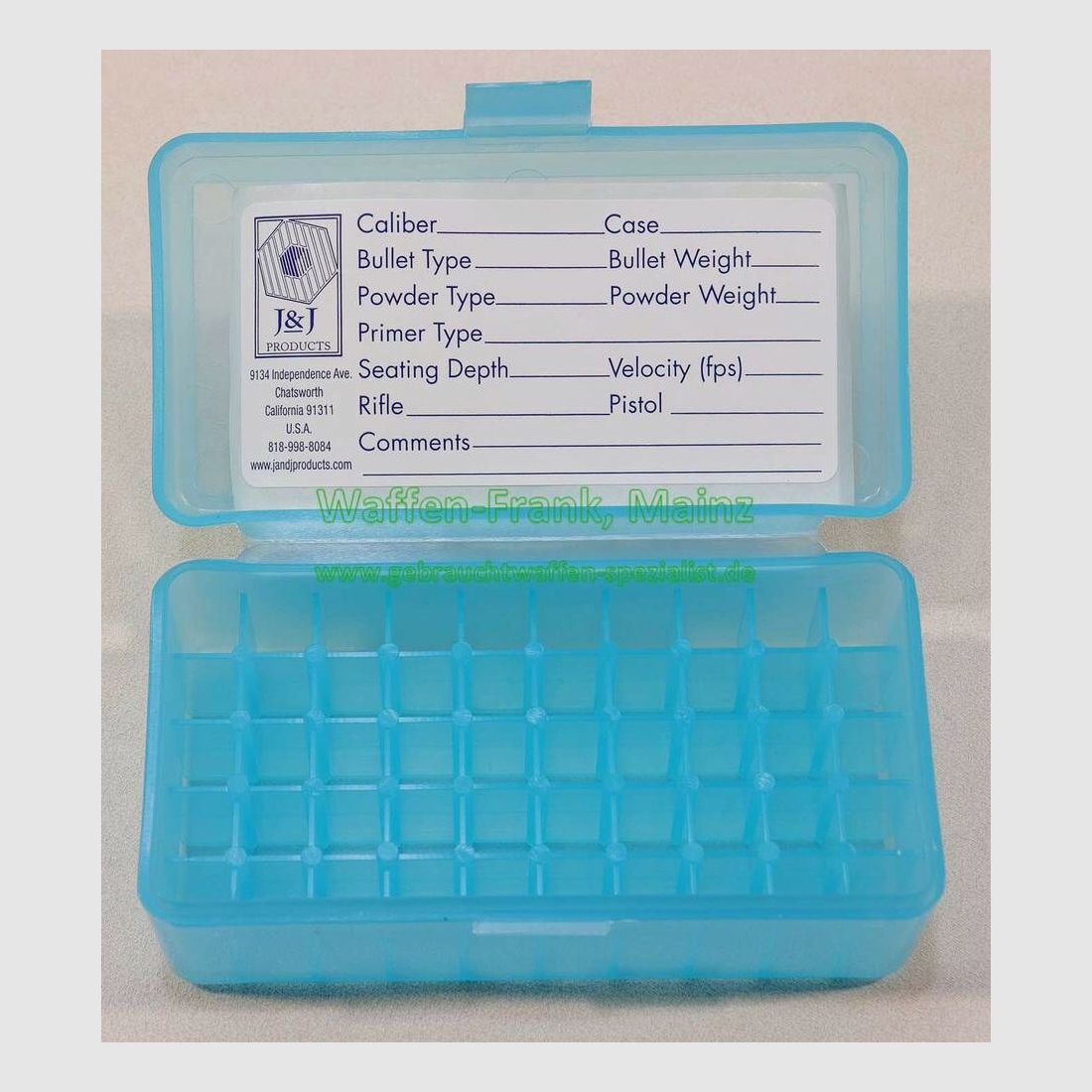 Amerikanisch unbekannt Patronenbox blauklar