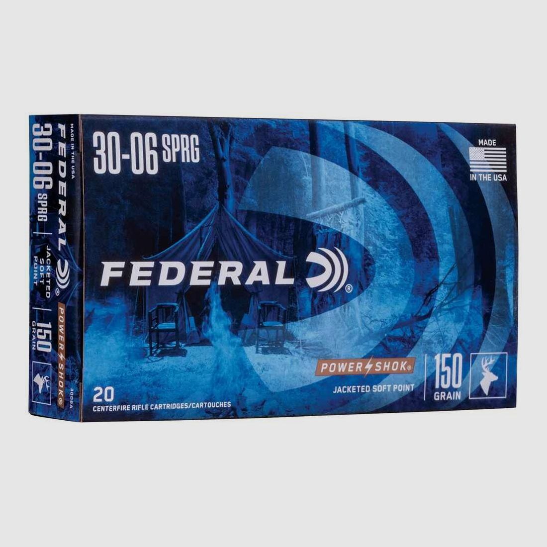 .30-06 Spr. TLM Power Shok 9,7g/150grs. Munizioni Federal
