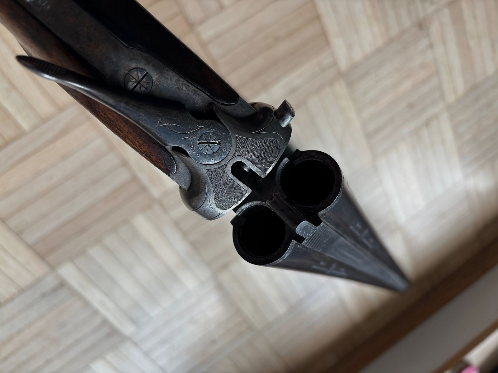 Simson Doppelflinte 16/70 Krupp Spezialgewehr Stahl