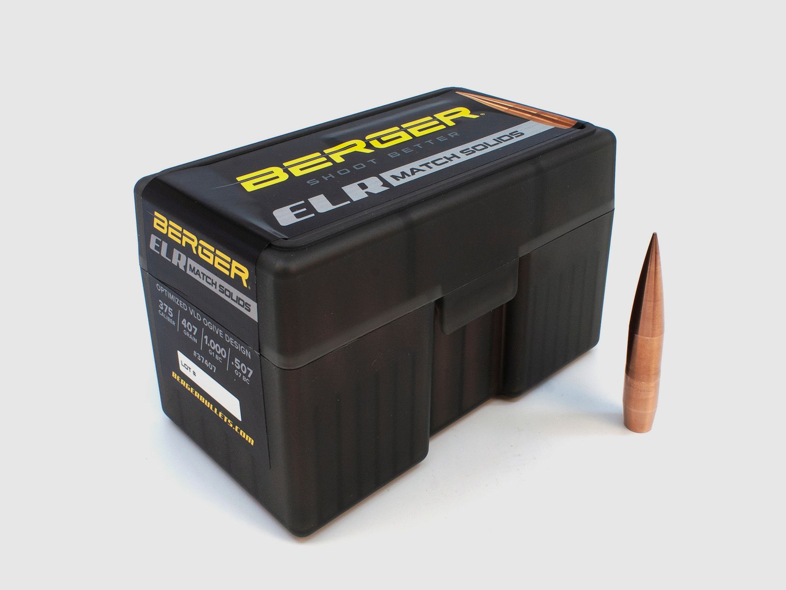 Berger Geschoss .375 ELR Match Solid Bullets 407GR 50 Stück