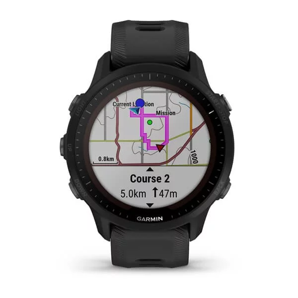 GARMIN Forerunner 955 Solar Black Sports Watch, image 7 of 14