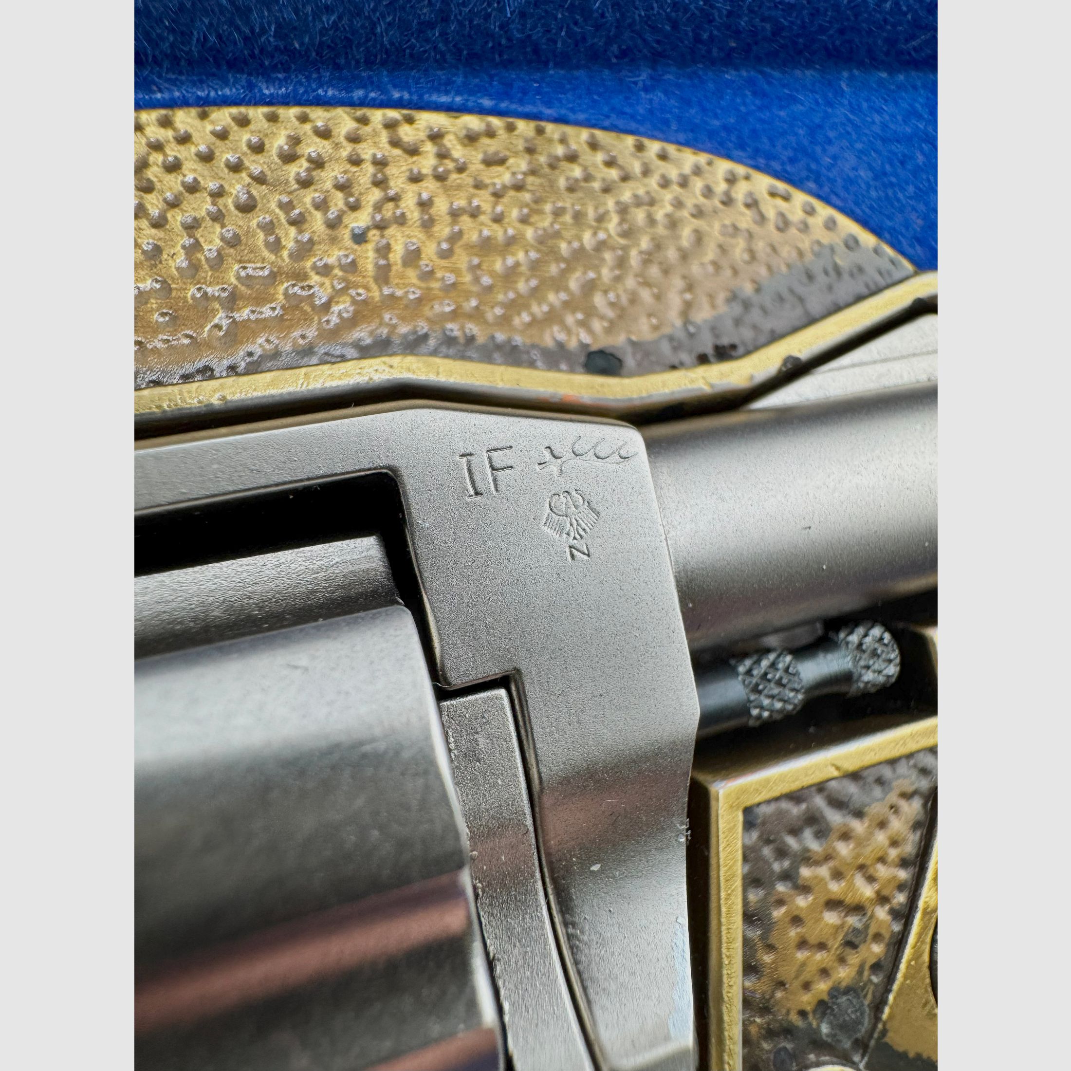Röhm Little Joe nickel-plated - PTB 380 - Year of proof 1985 - Caliber 22 long blank firing