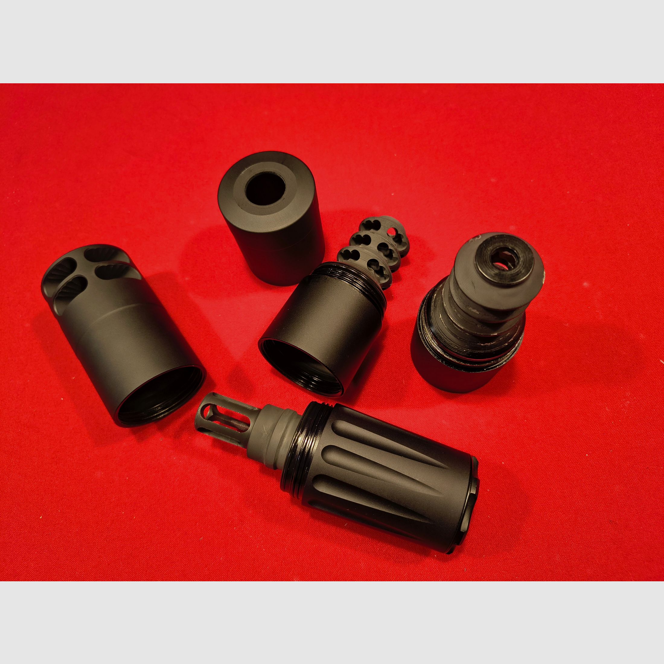 A-Tec H2 (Hertz 2) Brenner SD21 Schalldämpfer Cal.: .30 .308 Win. M15x1 Overbarrel Hochleistungsschalldämpfer mit Laufgewinde, mit Bremse/Kompensator, modularer Aufbau, Bild 5 von 12