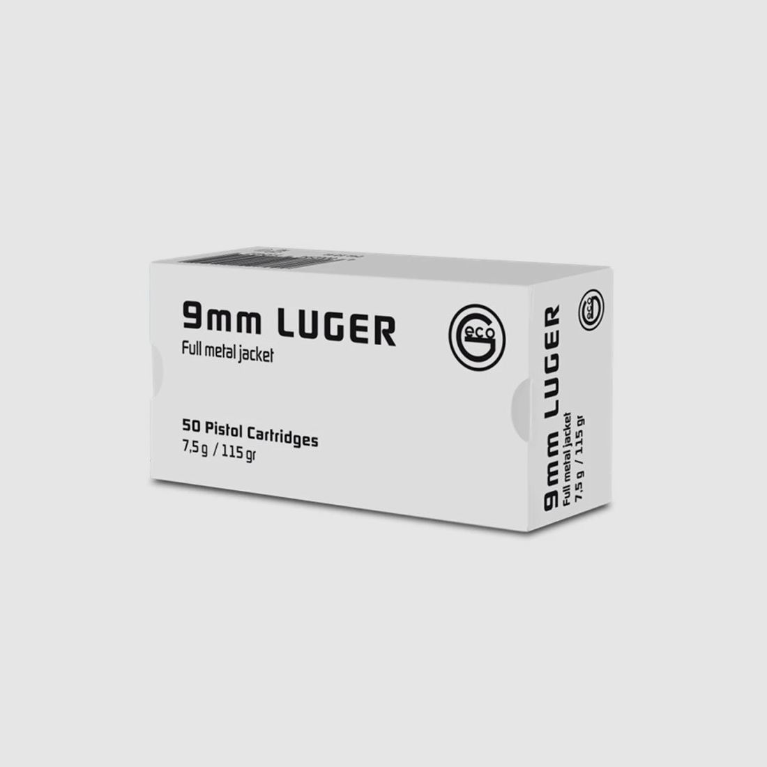 Geco White Box 9mm Para – 7,5g – 50er