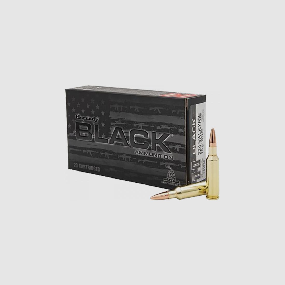 Hornady BLACK .224 Valkyrie BTHP 75 grs Büchsenpatronen