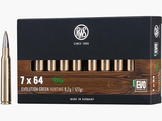 RWS Cartouches de fusil Evolution Green 7x64. 127 grains