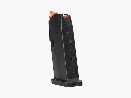 Glock Magazine G43 – 9mm Luger – 6 schoten – Zwart/Oranje (Lader)