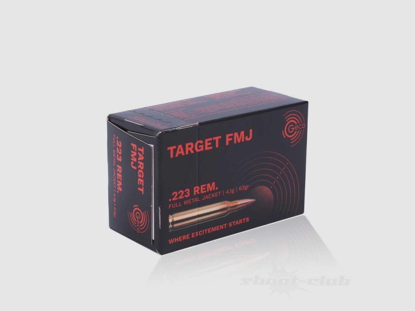 GECO Büchsenpatronen, VM, 4,1g/63Grs im Kal. .223Rem - 50 Stück