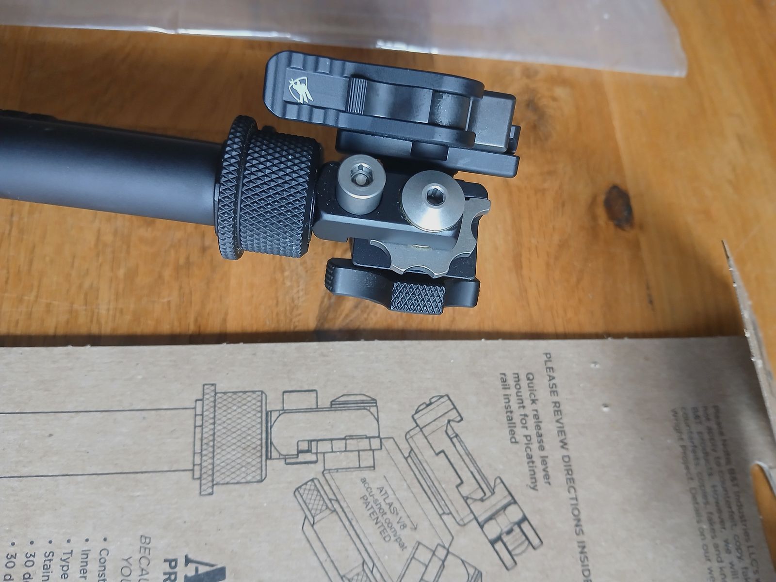 B&T V8 Atlas Bipod BT 10 LW 17 with quick release