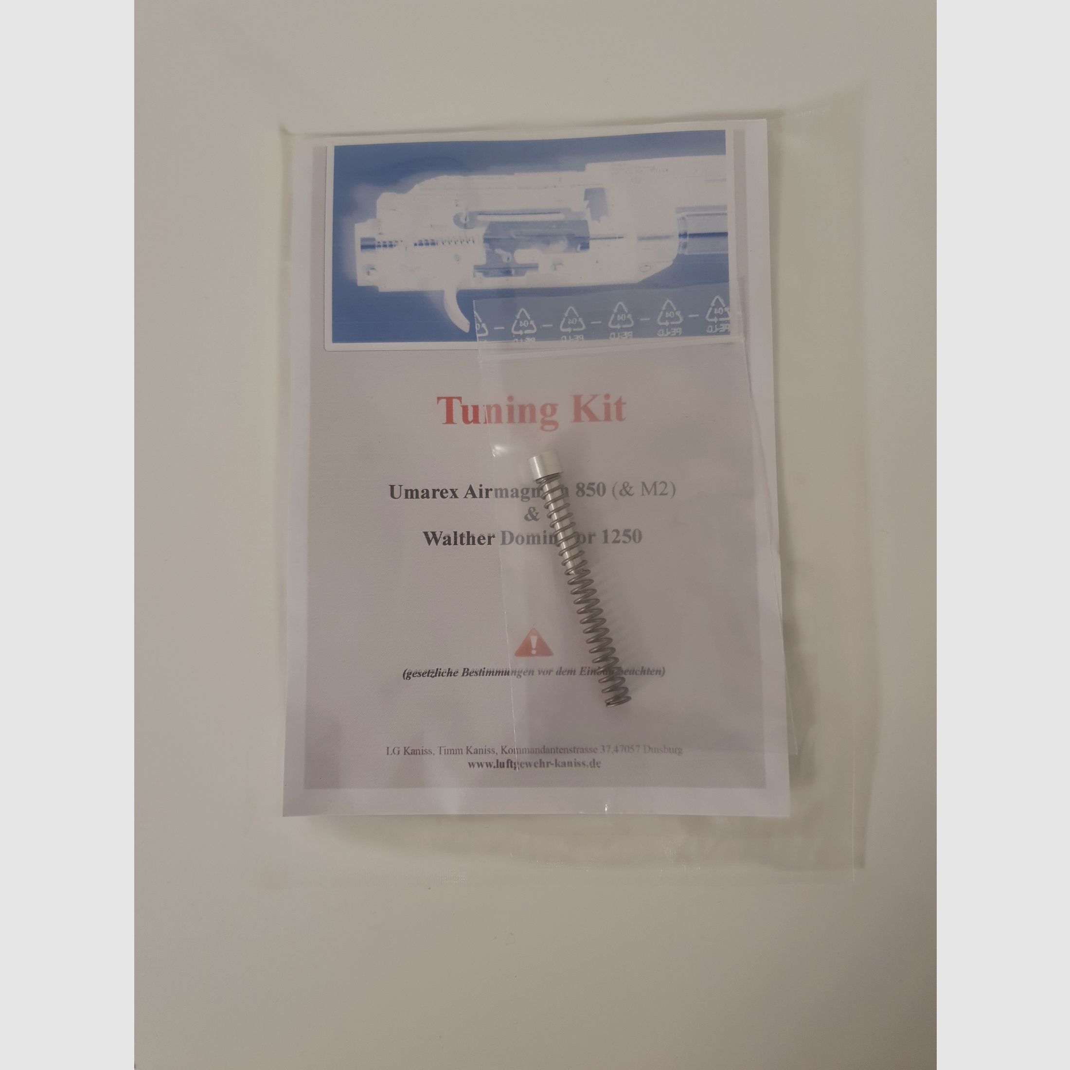 Kit di potenziamento per 850 Airmagnum & M2 Il kit di tuning Light per Umarex / Hämmerli Airmagnum 850 & M2