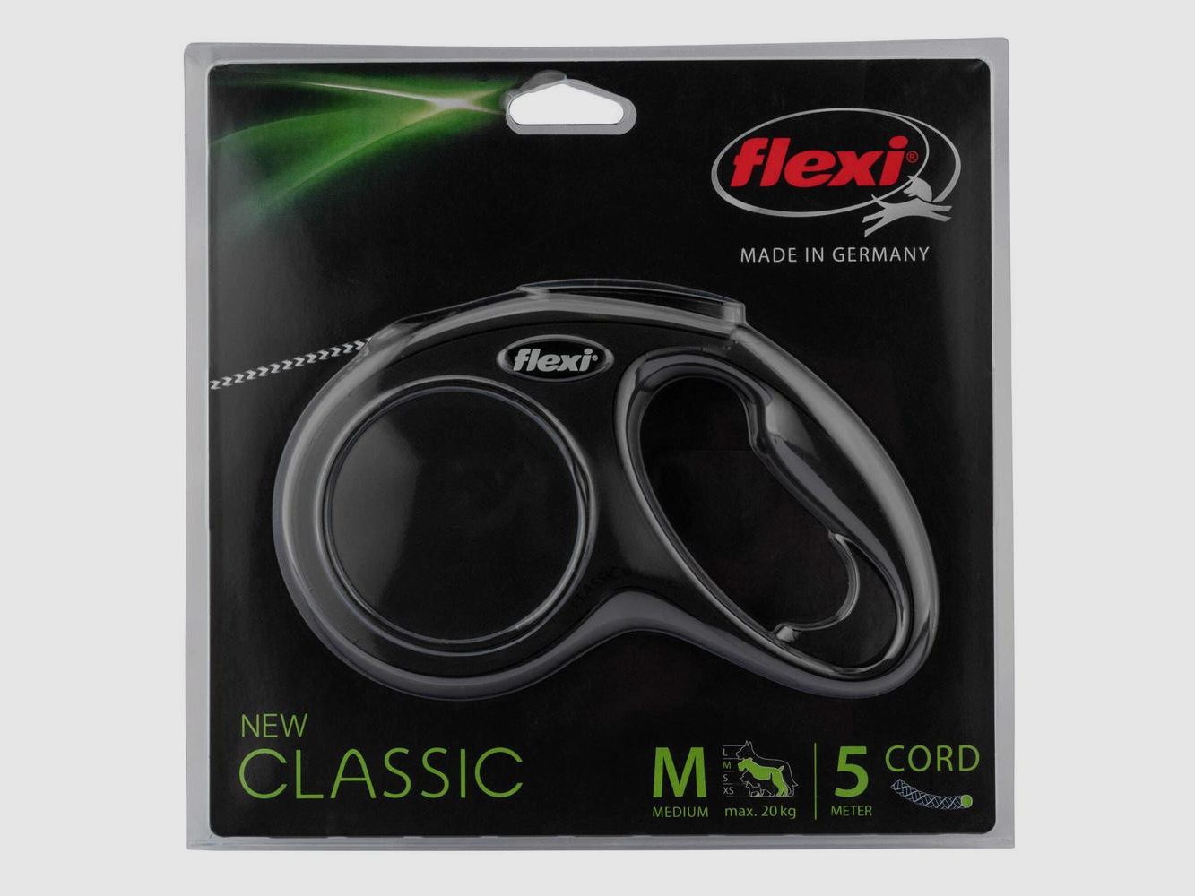 Flexi Classic Leine mit Aufrollmechanismus - 5 Meter - Kontrolle und Freiheit für Ihren Hund, Bild 1 von 2