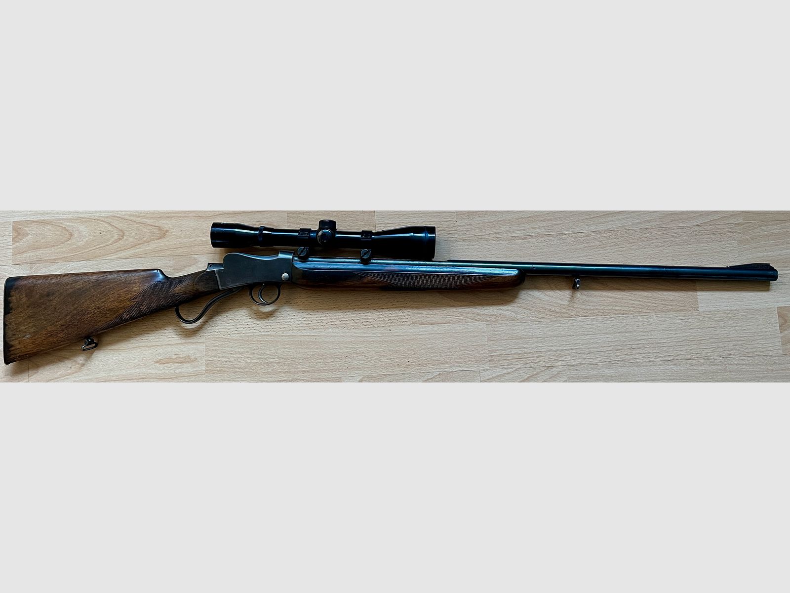 Weihrauch HWZ 21 .22lr geweer., Martini Rolling Block systeem, zeldzaamheid, antiek, (ideaal ook voor Zella Mehlis verzamelaars)