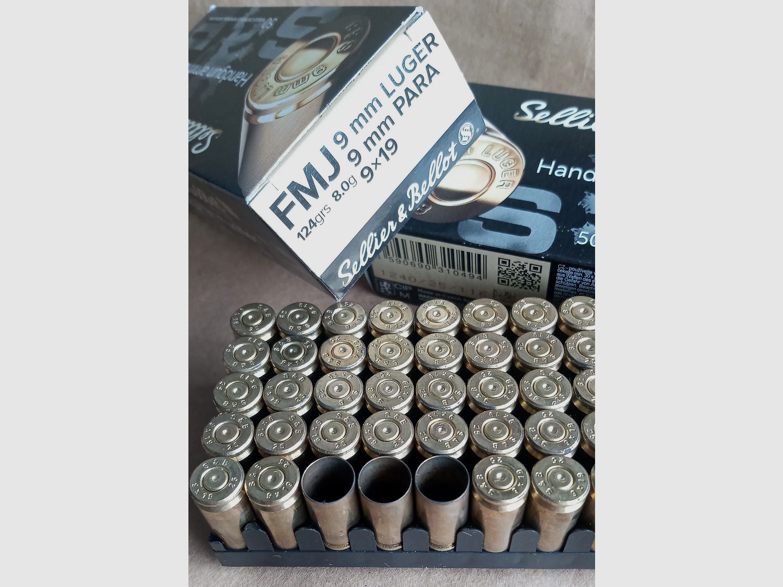 Hülsen 9mm Luger S&B 9x19 mm °°°°°°°°°°°°°°°°°°°°°°°°°°°°°°