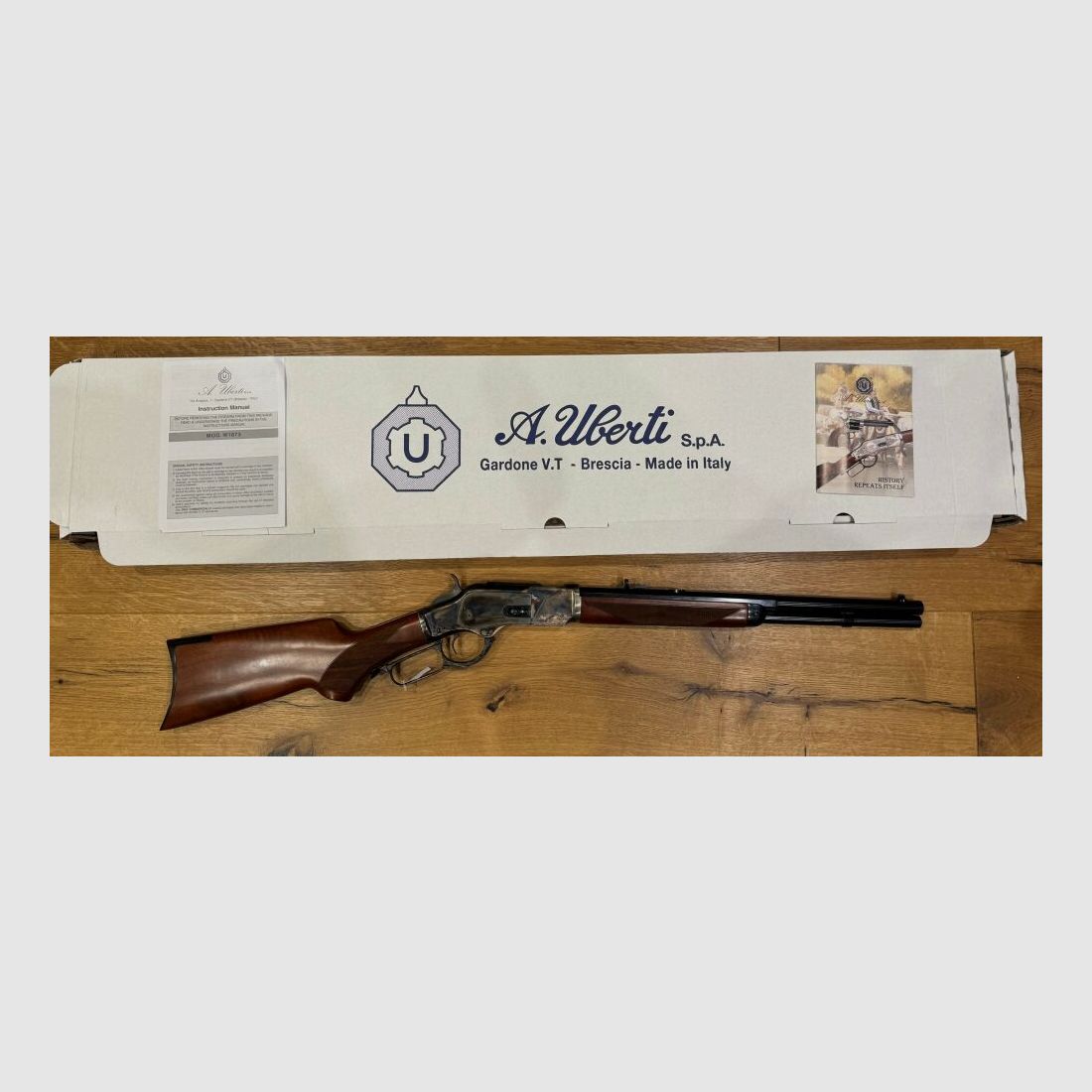 Uberti	 1873 Half Octagon 18"  aka Texas Brush Popper