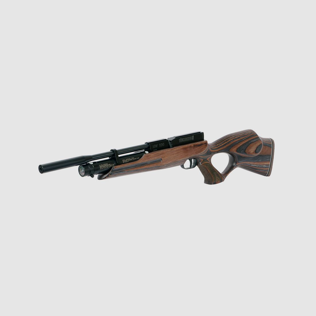 Pressluftgewehr Weihrauch HW 100 T mit Schichtholzlochschaft, Carbine, 5,5 mm (P18)