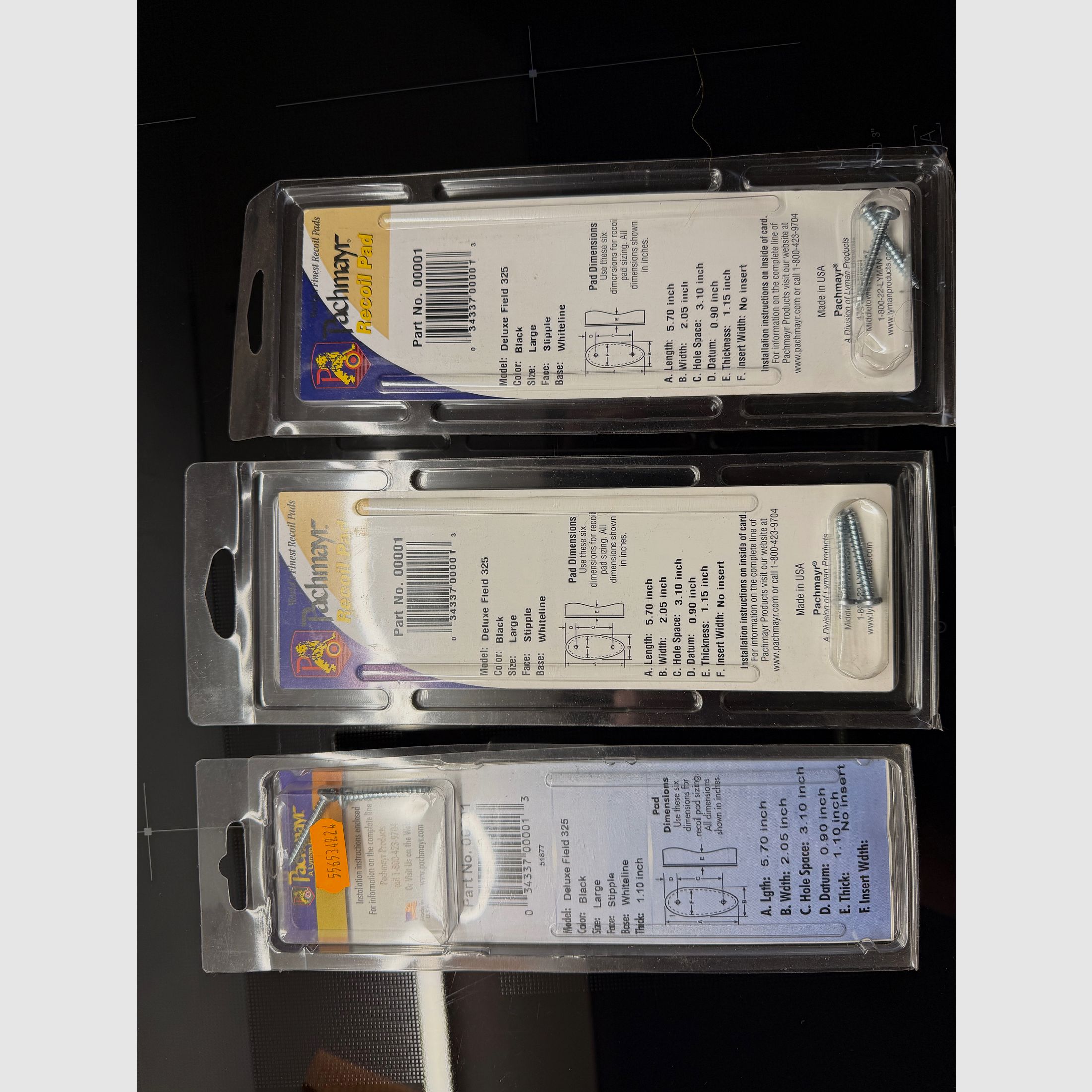 Pachmayr recoil pad stock cap various sizes