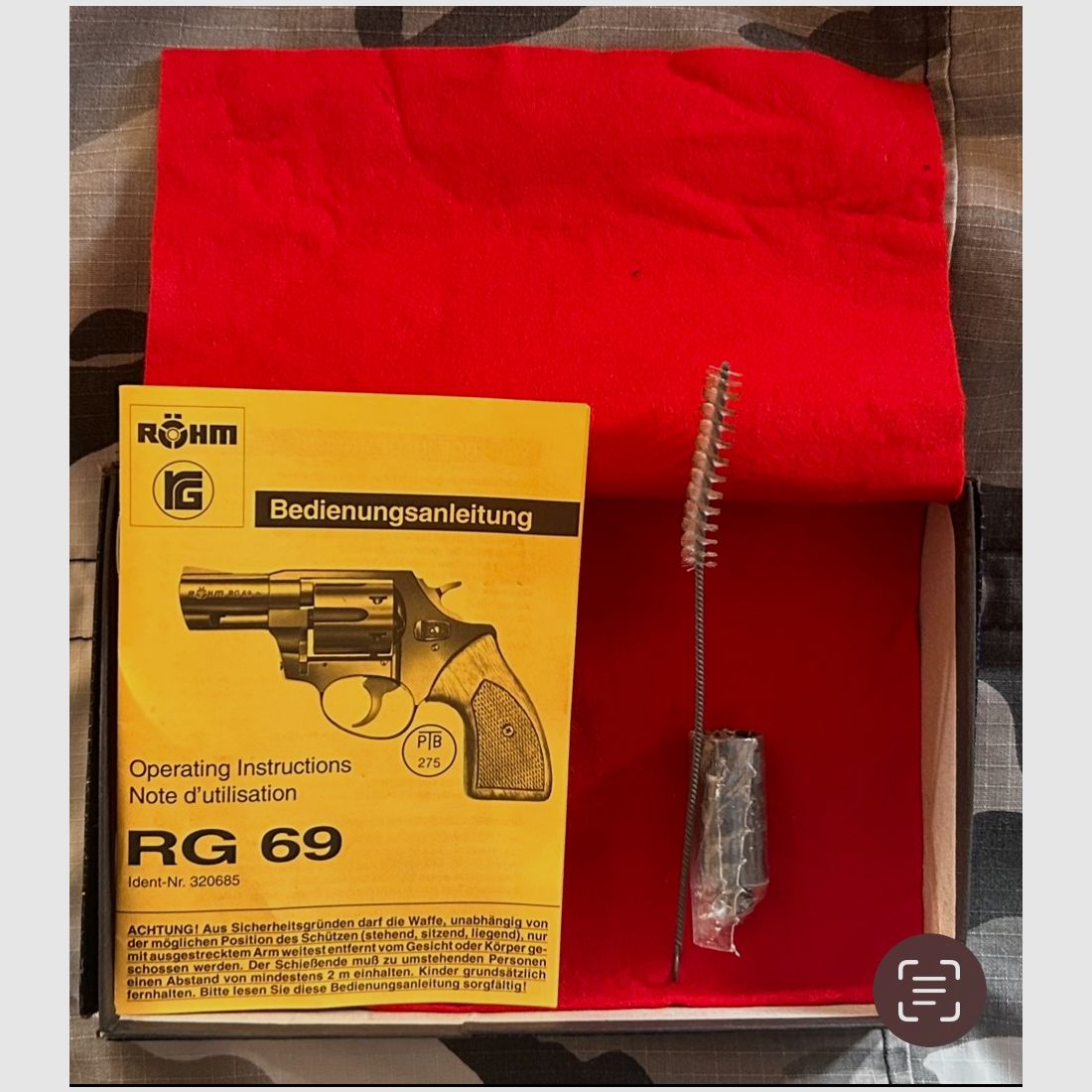 SRS-arma da collezione: RÖHM RG 69 9mmR leggendaria PTB 275 (quella con il tamburo in acciaio forato al centro)