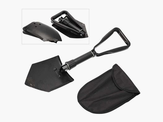 Pelle pioche pliante - PELLE PIOCHE PLAINTE 3 PARTIES AVEC HOUSSE