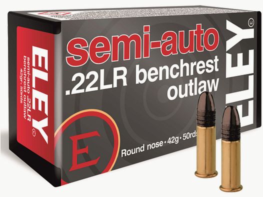 Eley .22 LR Round Nose Semi Auto Benchrest Outlaw