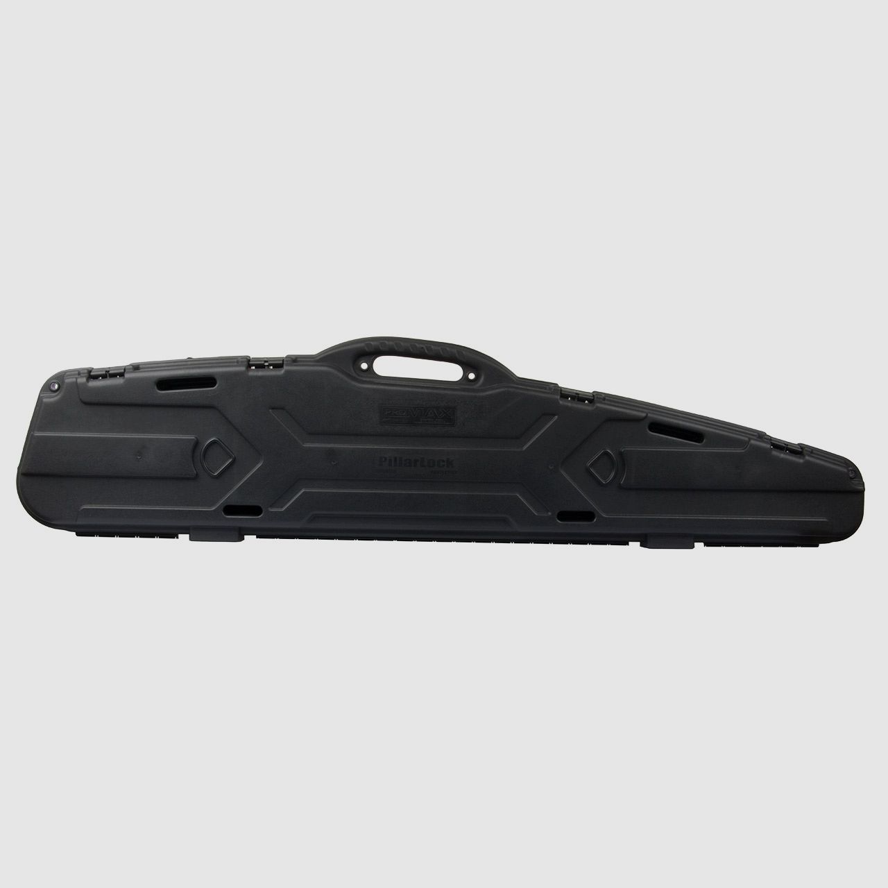 Gewehrkoffer Transportkoffer Pro Max 130 x 30 x 9,5 cm PillarLock System Kunststoff Noppenschaumeinlage 4 SchnappverschlĂĽsse schwarz