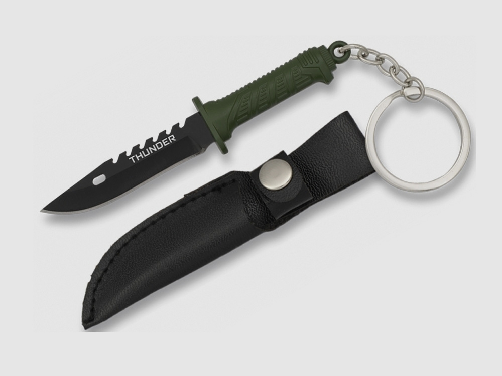 Mini-Survival-Messer Schlüsselanhänger scharfe Klinge