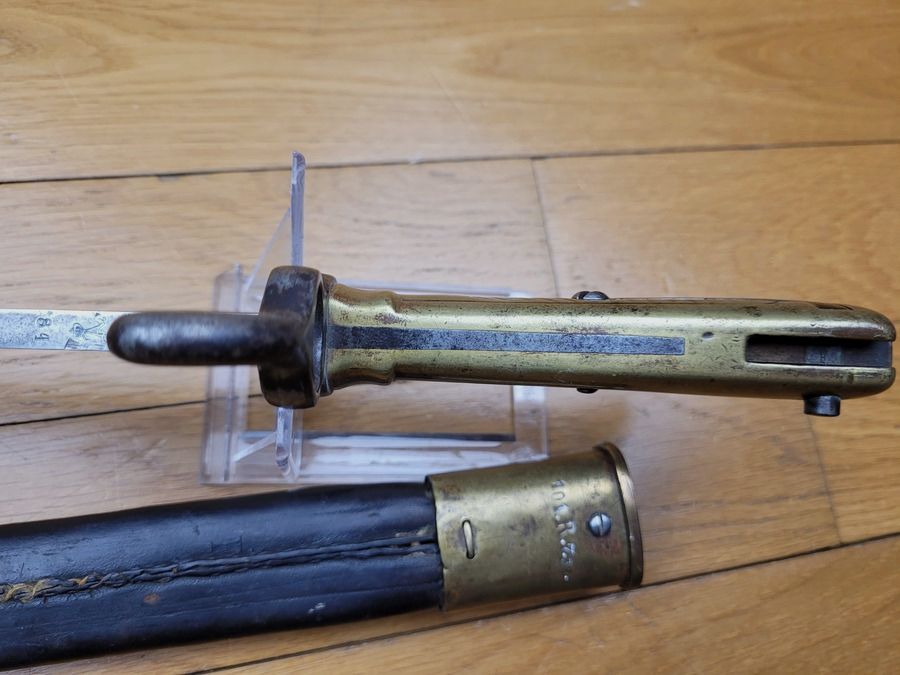 Rarissime sächsisches Bajonett Modell 1871 – PD Lünenschloss – 101° Sächsische Garde – monomatrikuliert – TBE+, Bild 12 von 16