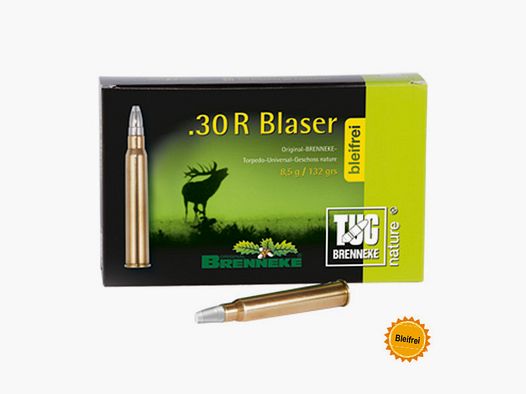 Brenneke .30R Blaser 147GR TUG nature+ 20 Patronen