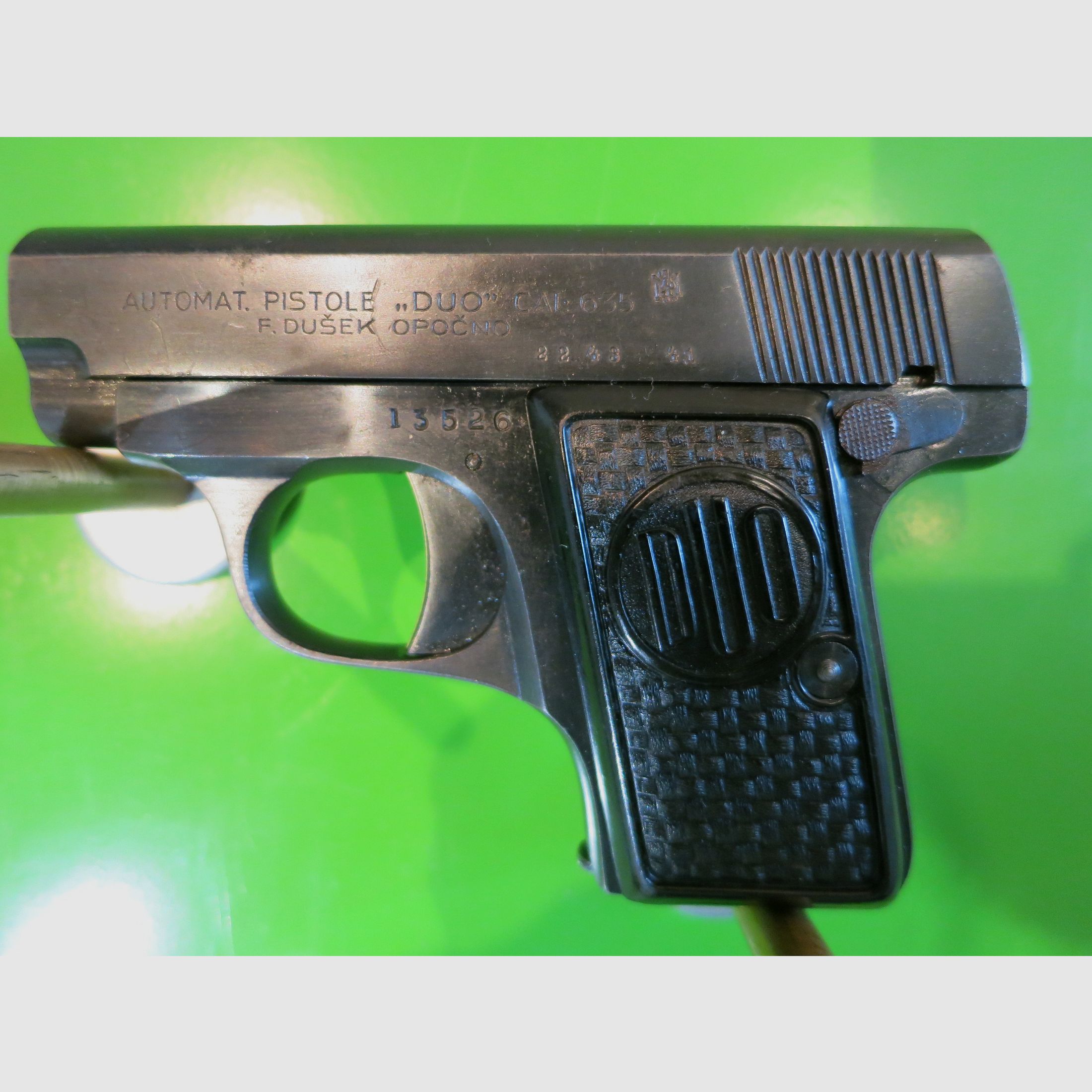 Halbautomatische Pistole, CZ Brünner Waffenwerke - F. Dusek DUO 6,35 mm (Pistole Z),  6,35mm Browning       #42-