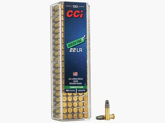 CCI Green Tag .22 LR 40GR LRN 100 nabojów