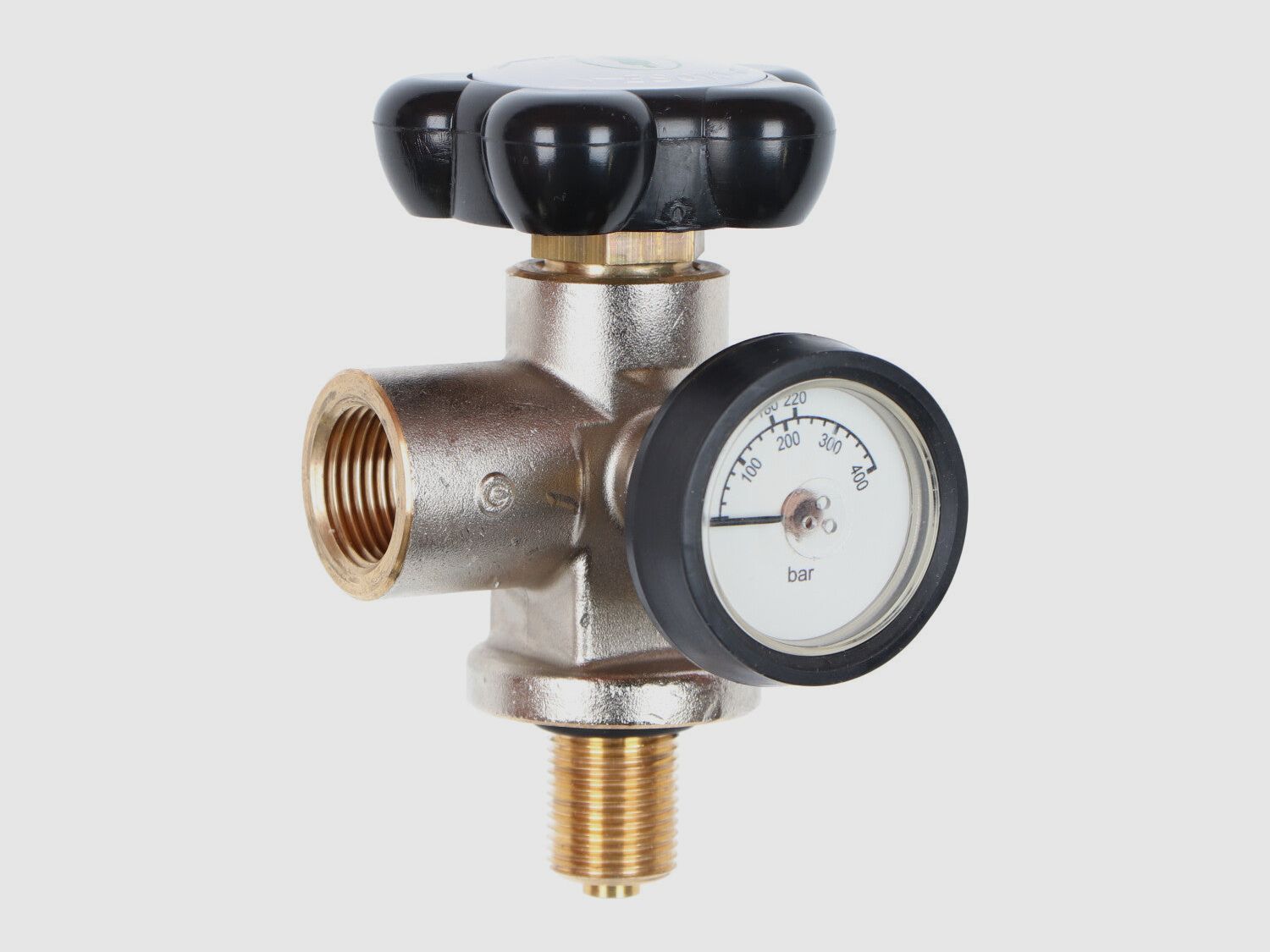 Bisley Zylinderhahn 300 Bar M18x1,5 + Manometer, Bild 1 von 2