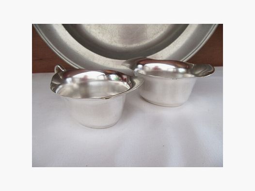 Schweden Silber Sahne Zucker Set Art Noveau Antik Skandinavien Menage