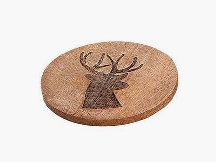 Gilde Holz Untersetzer Hirsch