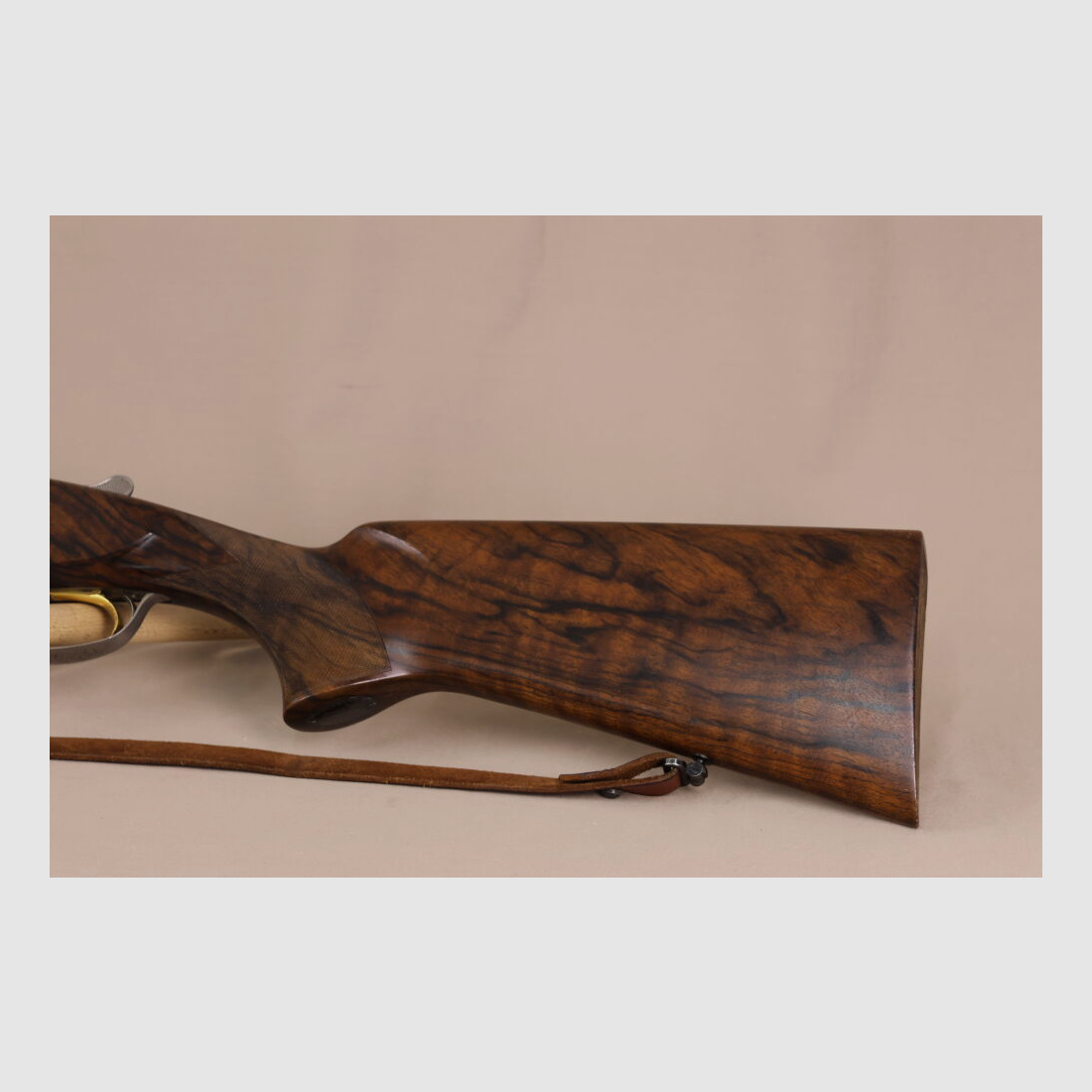 FN B25 Bockdoppelflinte // Gravur // Maserholz // Goldf. Abzug