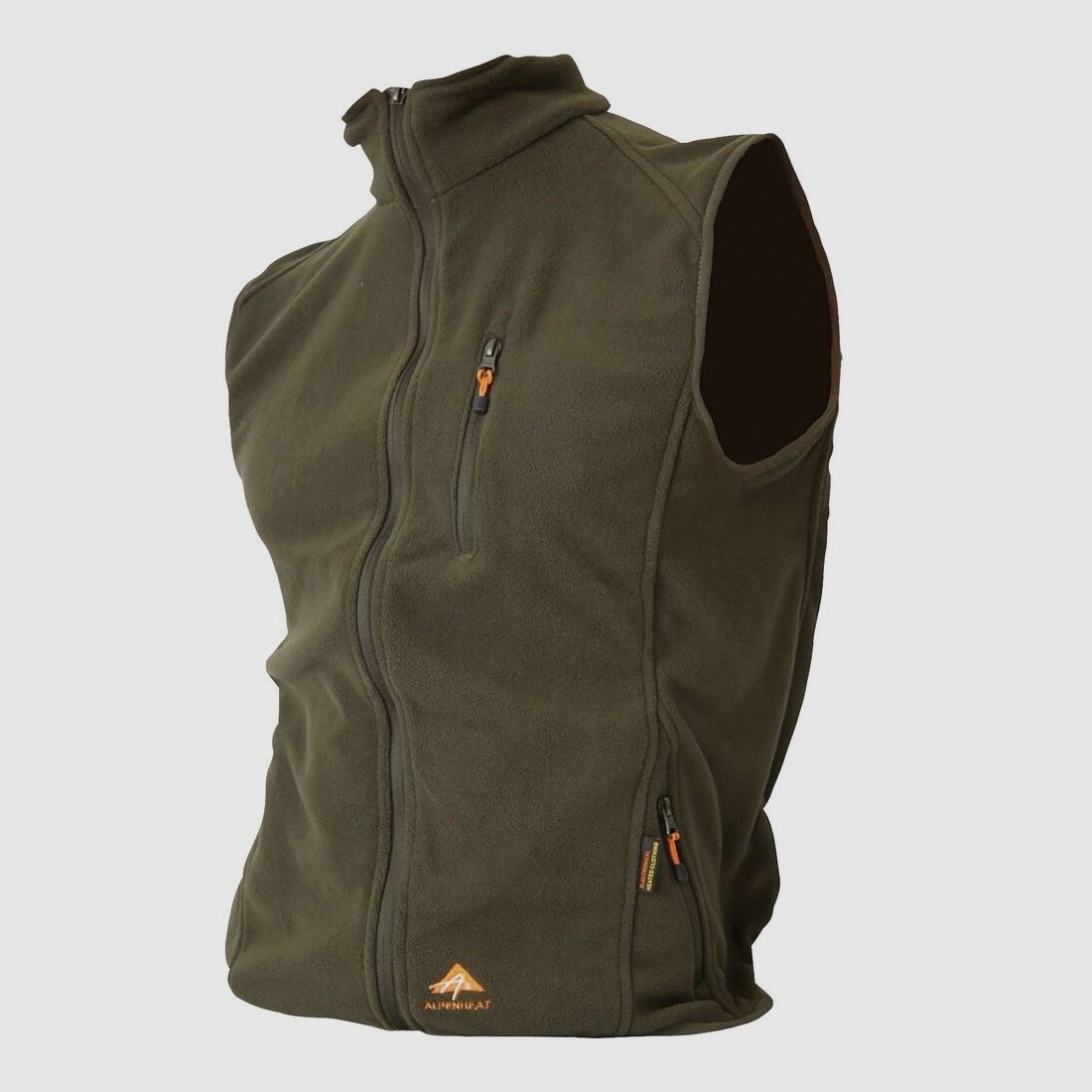 Alpenheat Beheizte Weste FIRE-FLEECE AJ4 Farbe Grün, Größe 3XL