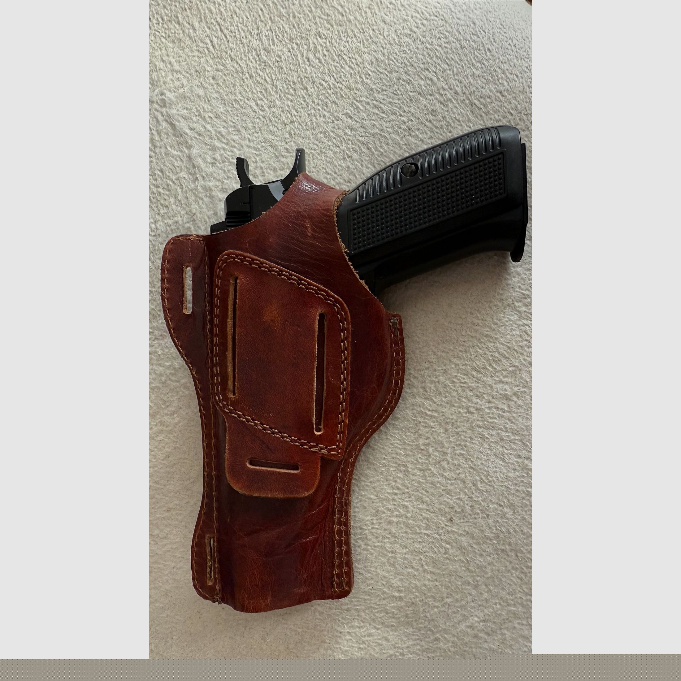 Lederholster braun , OWB, CZ75 u.ä. 