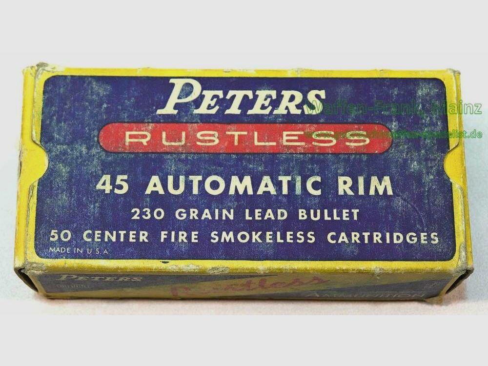 Peters USA revolverpatronen .45 AUTO. RIM