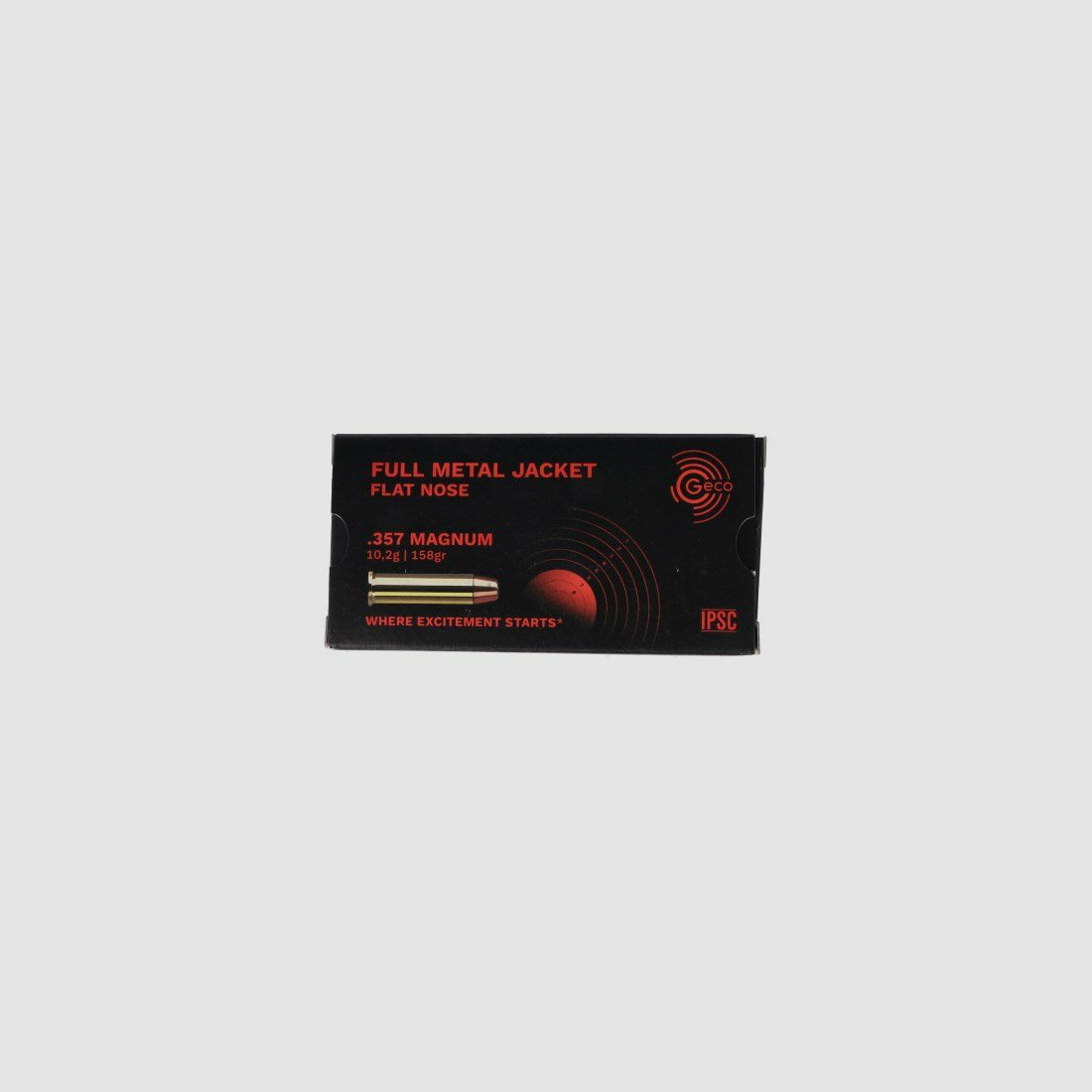 GECO Full Metal Jacket Flat Nose 158gr .357Magnum