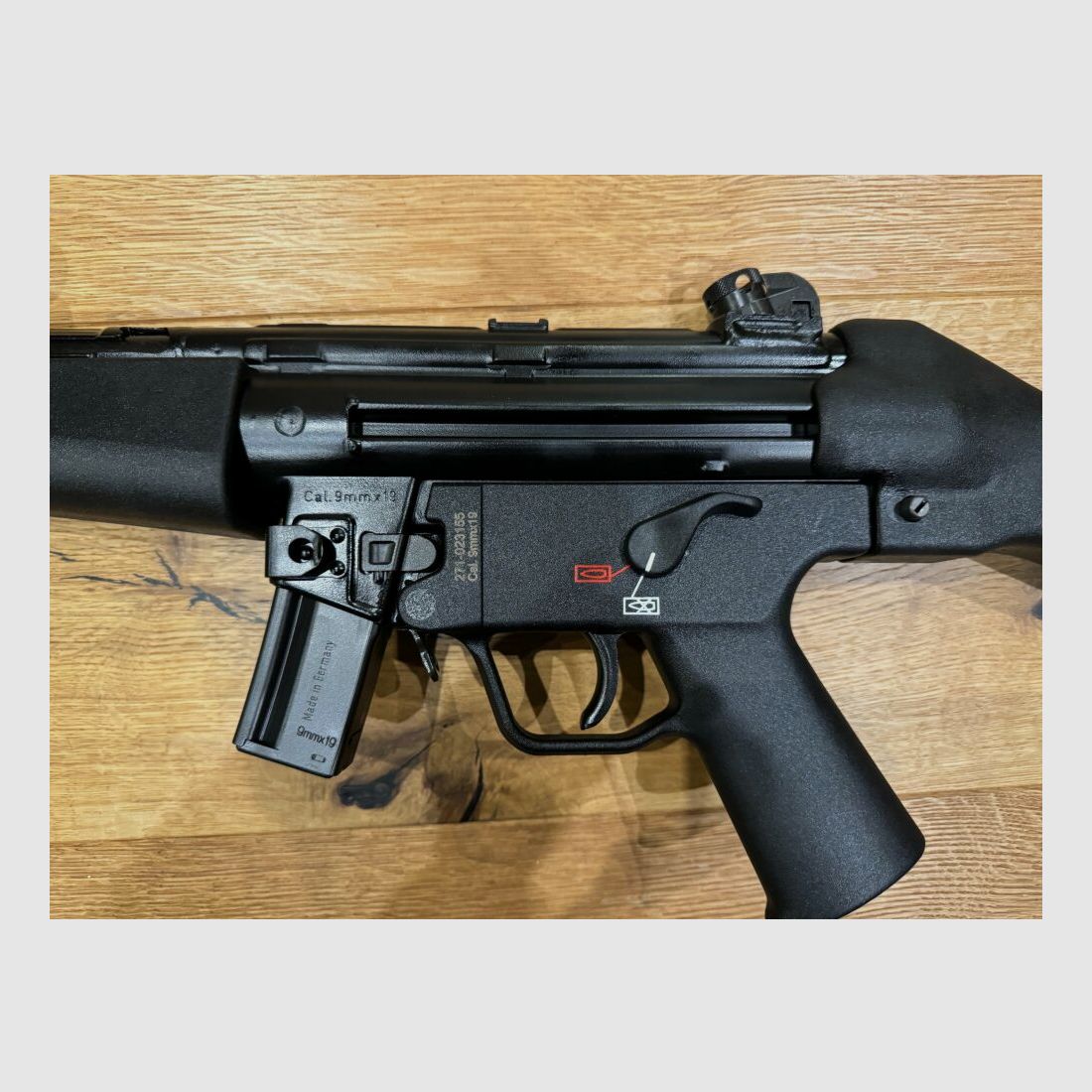 Heckler and Koch SP5 rifle with B&T RBS silencer SQD™ Compact